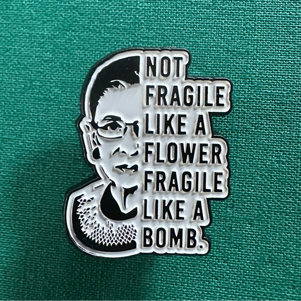 Ruth Bader Ginsburg Enamel Pin